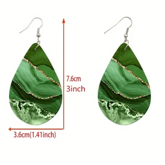 Boho Dangling Wooden Fashion Earrings - Picture 4 of 8